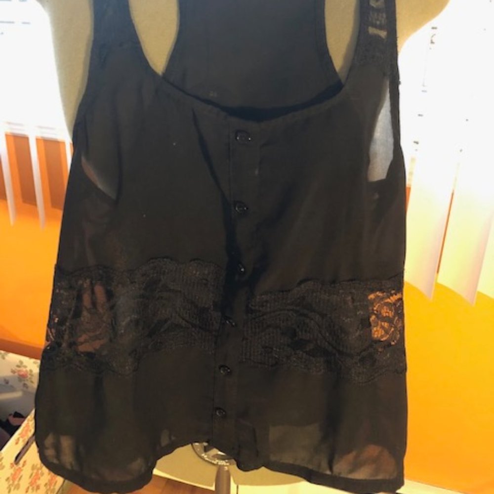 Lacey Black Top